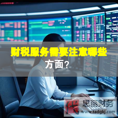 財稅服務需要注意哪些方面？