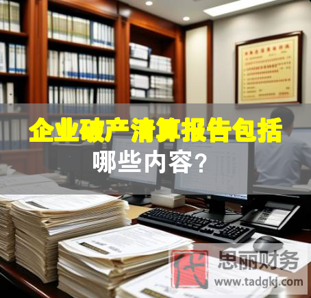企業破產清算報告包括哪些內容？