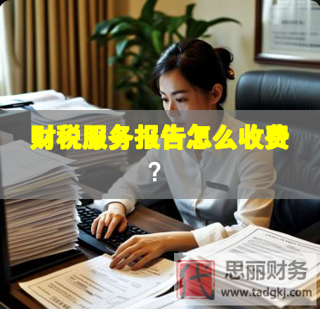 財稅服務報告怎么收費？