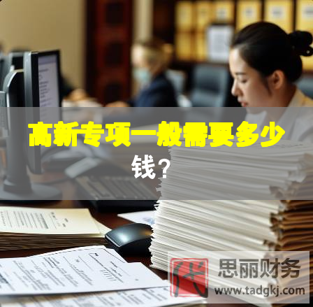 高新專項一般需要多少錢？