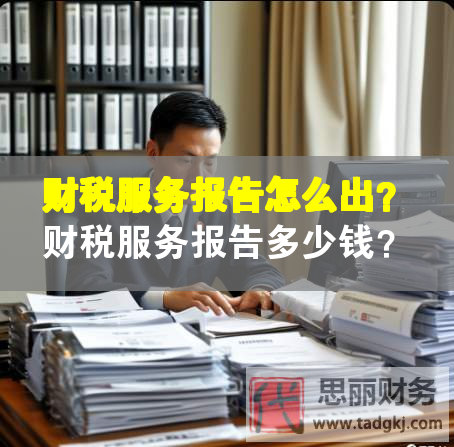 財稅服務報告怎么出？財稅服務報告多少錢？