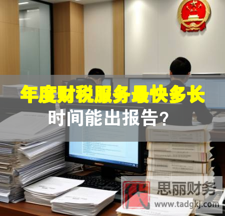 年度財稅服務最快多長時間能出報告？